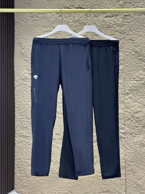 Hochwertige Descente Casual Pants Schwarzer Strick Casual Luxury