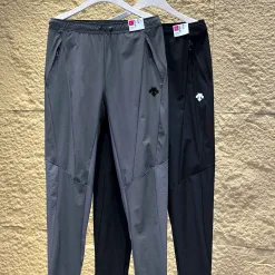 Hochwertige Descente Hose Schwarz Nylon Patchwork Luxus