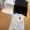 Luxus Ralph Lauren T-Shirts Schwarze Baumwolle Stickerei Luxus