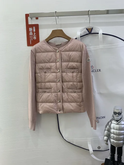 Premium Moncler Daunenjacken Strick Patchwork Kollektion
