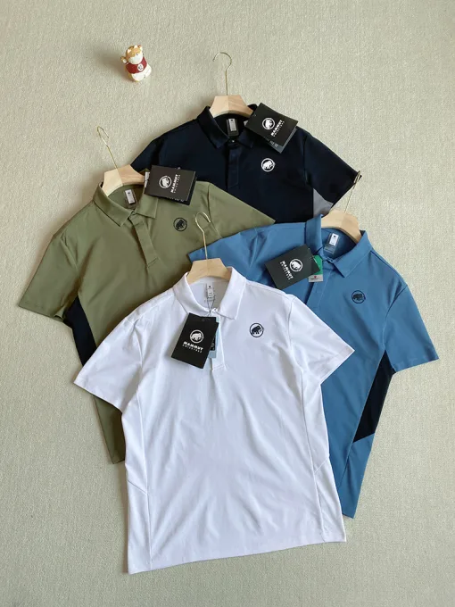 Bestseller Mammut Poloshirt Schwarz Baumwolle Klassisch Luxus