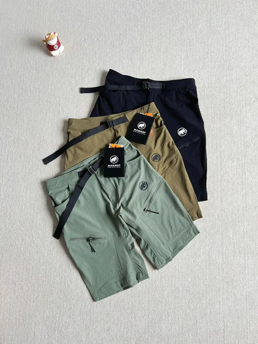 Luxus Mammut Shorts Schwarz Nylon Style