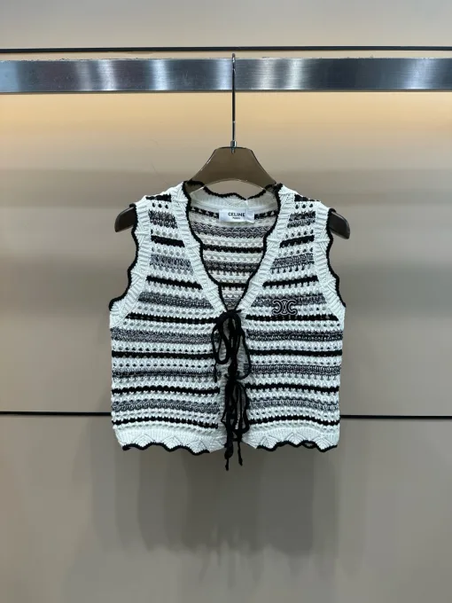 Premium Celine Weste Strick bestickt Kollektion