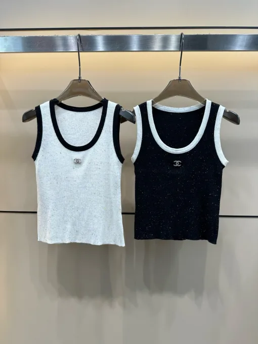 Bestseller Chanel Weste Weiß Strick Luxus