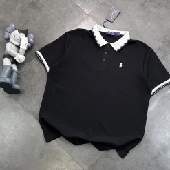 Bestseller Ralph Lauren Kurzarmhemden Black Knit Chic Collection