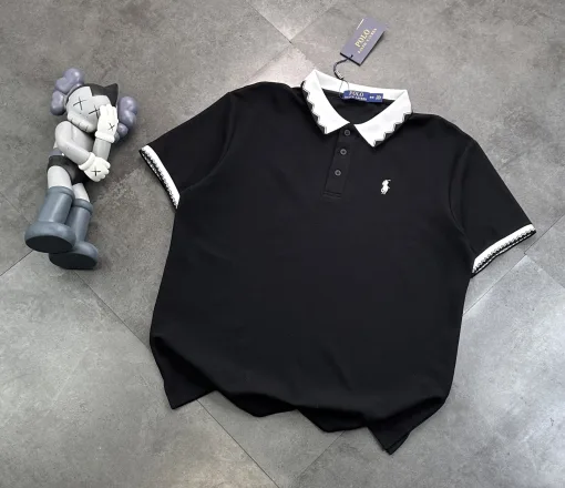 Bestseller Ralph Lauren Kurzarmhemden Black Knit Chic Collection