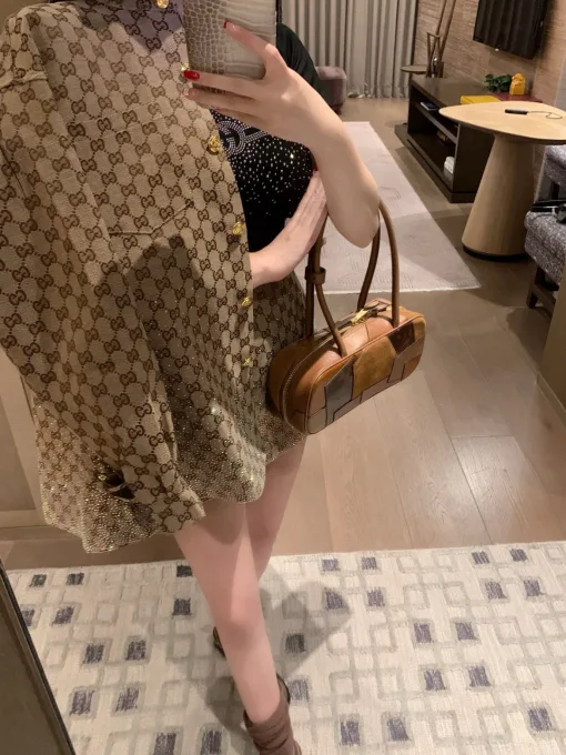 Premium Gucci Hemd Gold Jacquard Luxus