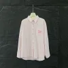 Hochwertiges Chanel Hemd Pink Bestickt Luxus