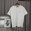 Hochwertige Ralph Lauren Kurzarm-Kollektion aus grauer Baumwolle