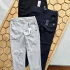 Luxuriöse Fila-Hose in Schwarz, atmungsaktiver Stil