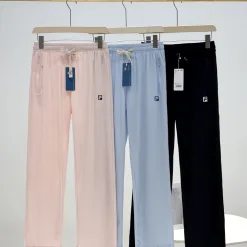 Premium Qualität Fila Casual Hose Schwarz Seide Casual Luxury