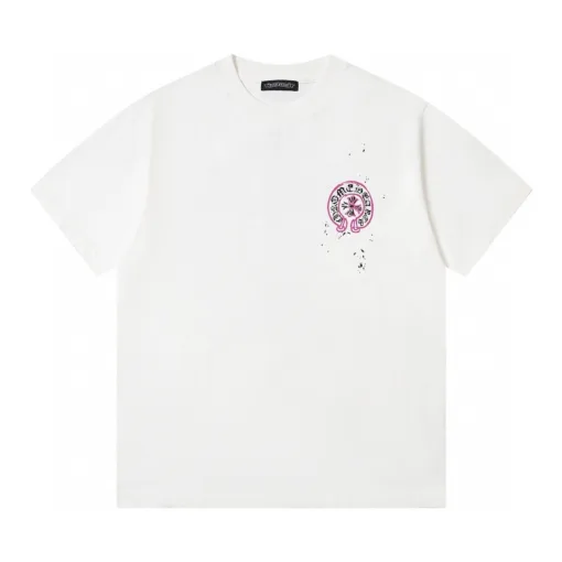 Bestseller Chrome Hearts Kurzarm-Kollektion mit schwarzem Baumwolldruck