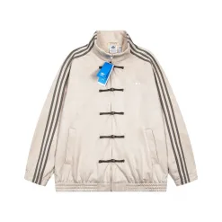 Premium Adidas Mäntel Weiß Wildleder Classic Luxury
