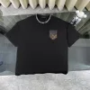Luxus Louis Vuitton Kurzarmhemd Schwarzes Leder Klassischer Stil