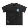 Luxus Chrome Hearts Kurzarm Blau Baumwolle Gewaschen Luxus
