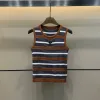 Premium Prada Weste Braun Strick Logo Kollektion