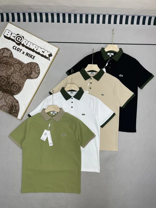 Premium Lacoste Kurzarm Schwarz Casual Kollektion