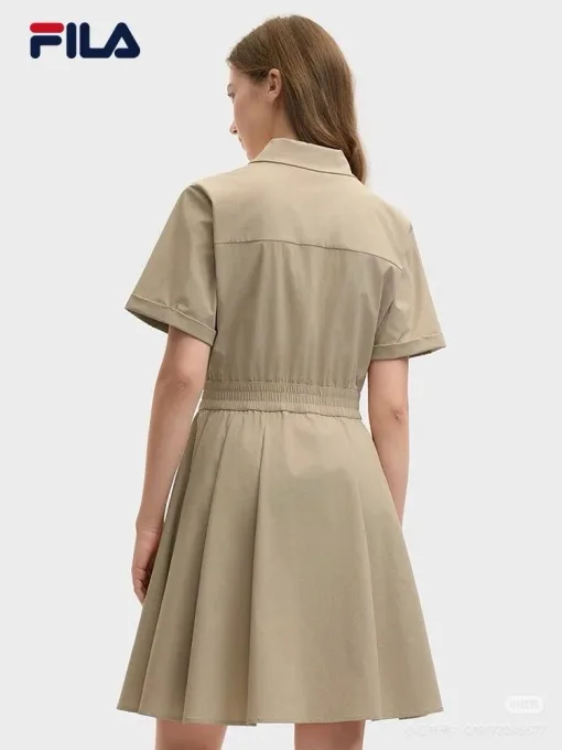 Premium Fila Kleid Khaki Modern Collection