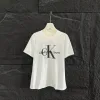 Hochwertige Calvin Klein Kurzarm Weiß Logo Luxus