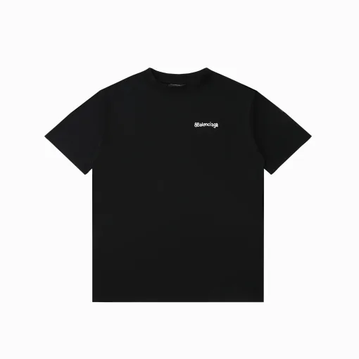 Luxus Balenciaga Kurzarm Baumwolle Logo Luxus