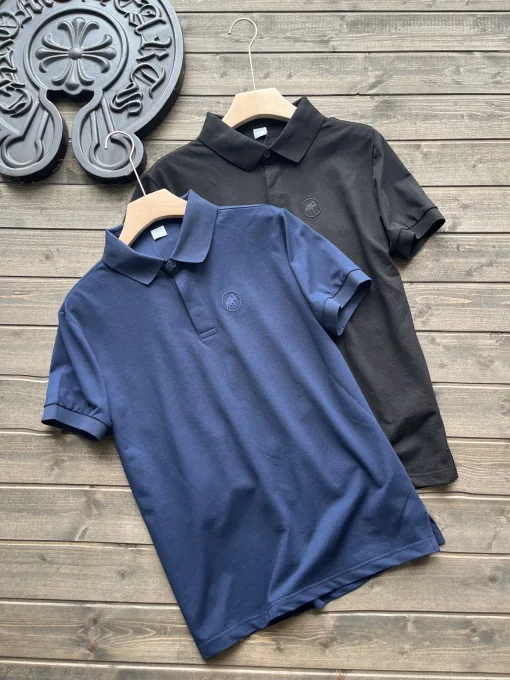 Premium Mammut Kurzarmhemd Black Cotton Classic Collection