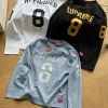 Premium Supreme Langarm Schwarzer Strickdruck Luxus