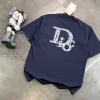 Bestseller: Kurzärmlige, bestickte Baumwollkollektion in Marineblau von Dior