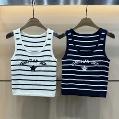 Hochwertige Dior-Weste im weißen Strick-Stickerei-Stil