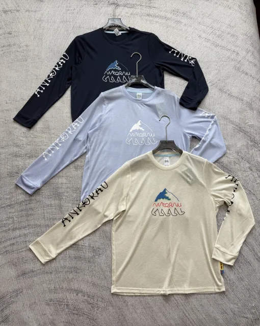 Bestseller Express Langarm Weiß Polyester Grafikstil