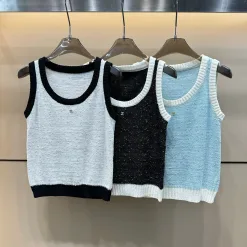Bestseller Chanel Weste Weiß Strickstil