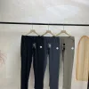 Premium Qualität Descente Hose Schwarz Leinen Klassisch Luxus