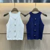 Bestseller Balmain Weste Weiß Strick Monogramm Kollektion