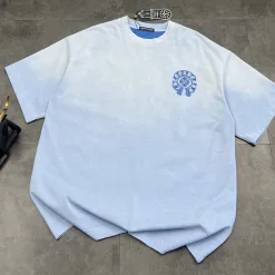 Premium Chrome Hearts Kurzarm Sky Cotton Washed Style