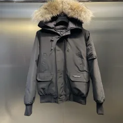 Luxus Canada Goose Jacken Weiß Polyester Stickerei Luxus