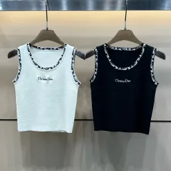 Bestseller Dior Weste Weiß Strick Monogramm Kollektion