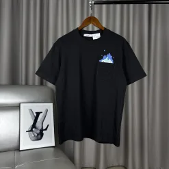 Premium Loewe Kurzarm-Logo-Kollektion aus weißer Baumwolle