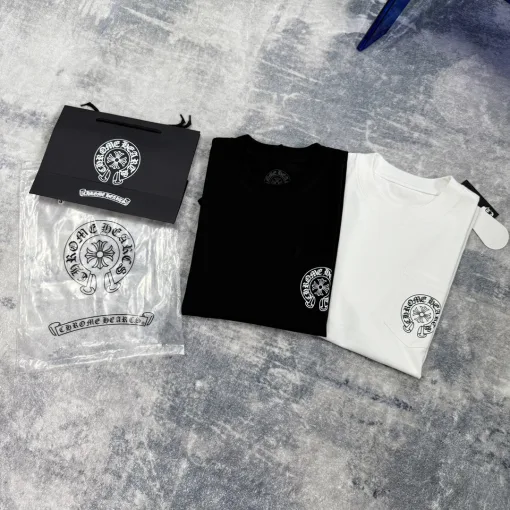 Luxus Chrome Hearts Kurzarm-Baumwolldruck