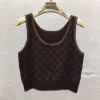 Hochwertige Gucci Weste Braun Strick Jacquard Luxus