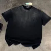 Meistverkaufte Chrome Hearts Kurzarm Schwarz Baumwolle Gewaschen Luxus