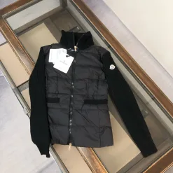 Luxus Moncler Jacken Schwarz Kaschmir Atmungsaktiv Luxus