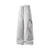 Luxus-Hosen von Adidas in Grau aus der Seidenkollektion