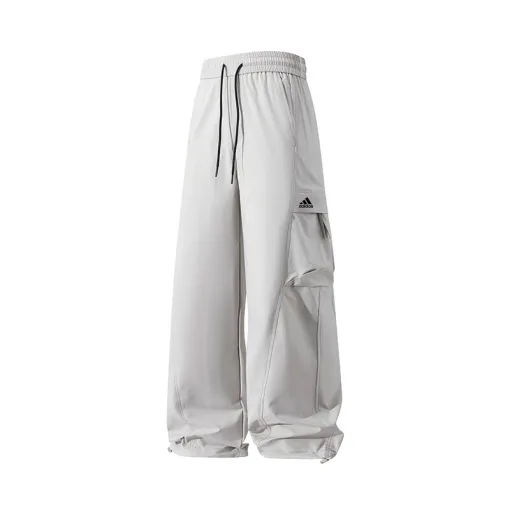 Luxus-Hosen von Adidas in Grau aus der Seidenkollektion