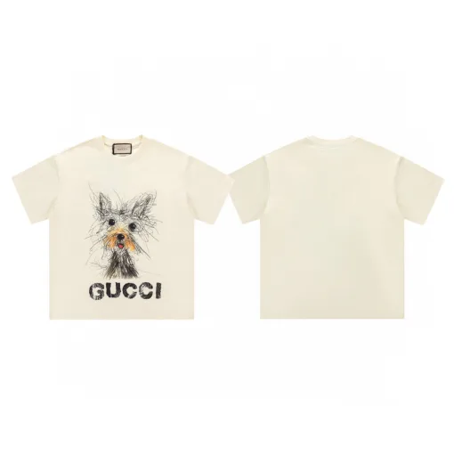 Premium Qualität Gucci Kurzarmhemd Baumwolle Print Luxus