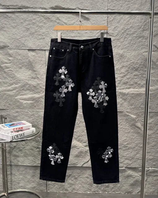Premium Qualität Express Jeans Leder Gewaschen Luxus