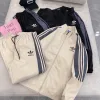 Luxus-Adidas-Jacken aus schwarzer Polyester-Logo-Kollektion