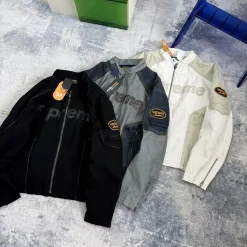 Premium Supreme Mantel Schwarz Baumwolle Logo Kollektion
