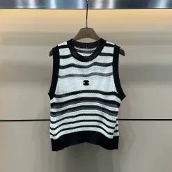 Bestseller Chanel Weste Strick gestreift Stil