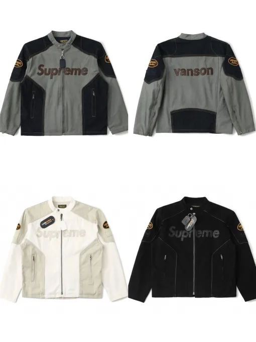 Premium Supreme Mantel Schwarz Baumwolle Logo Style