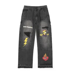 Carhartt Overalls in Premiumqualität, Schwarz, Patchwork, Luxus