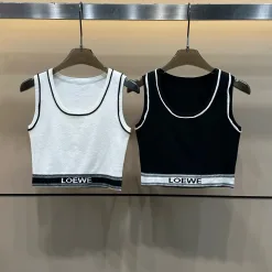 Bestseller Loewe Weste Weiß Strick Jacquard Luxus